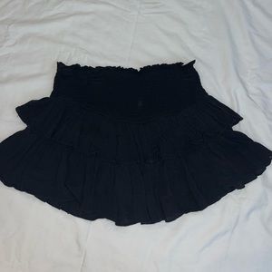 black vestique skirt